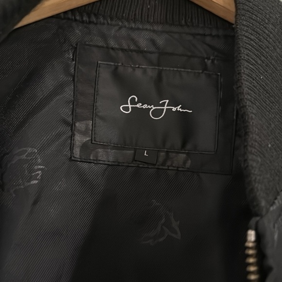 Y2K vintage Sean John black Windbreaker 100% polyester - Picture 5 of 8